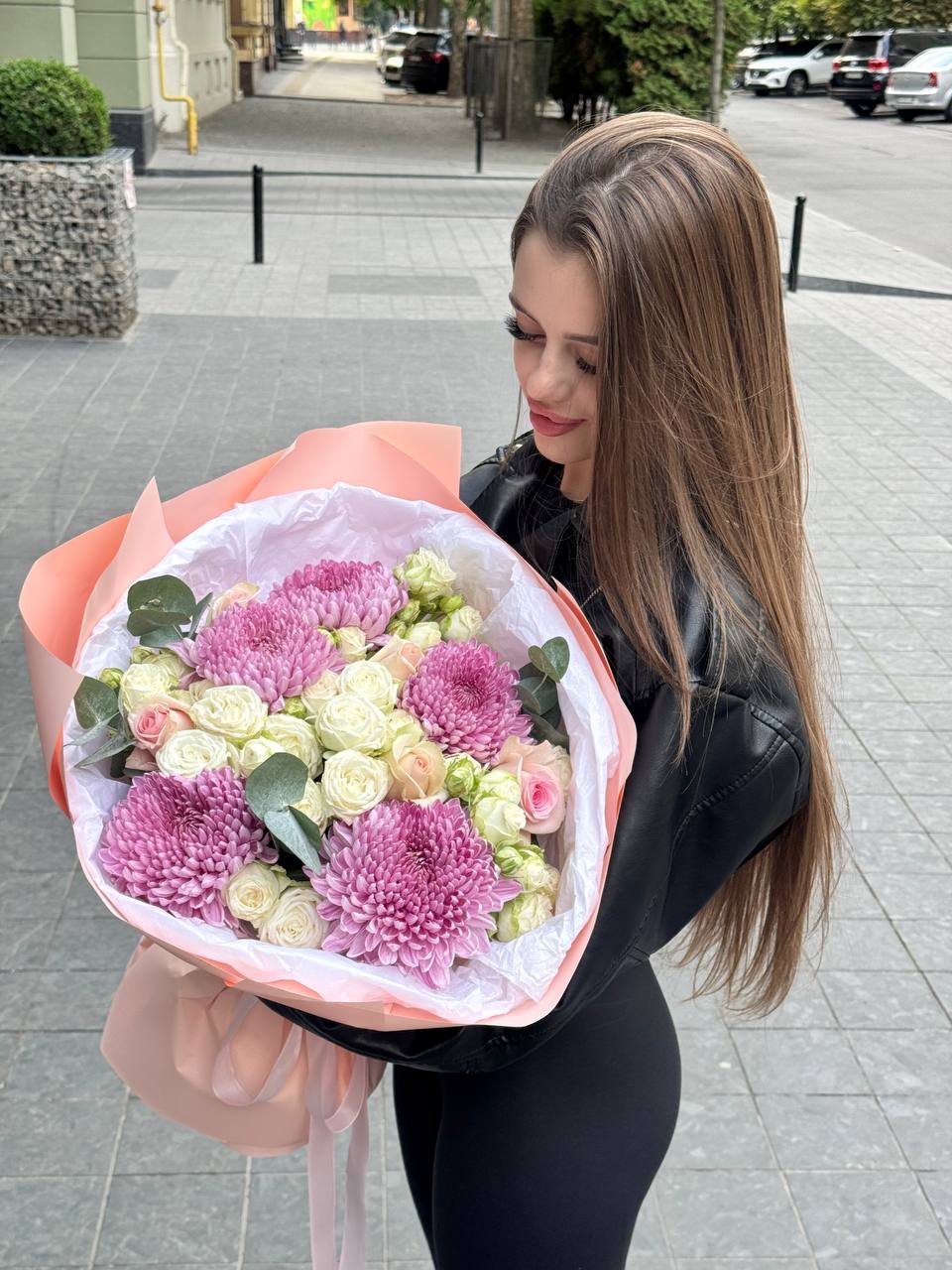 Збірний осінній букет — доставка квітів у Дніпрі